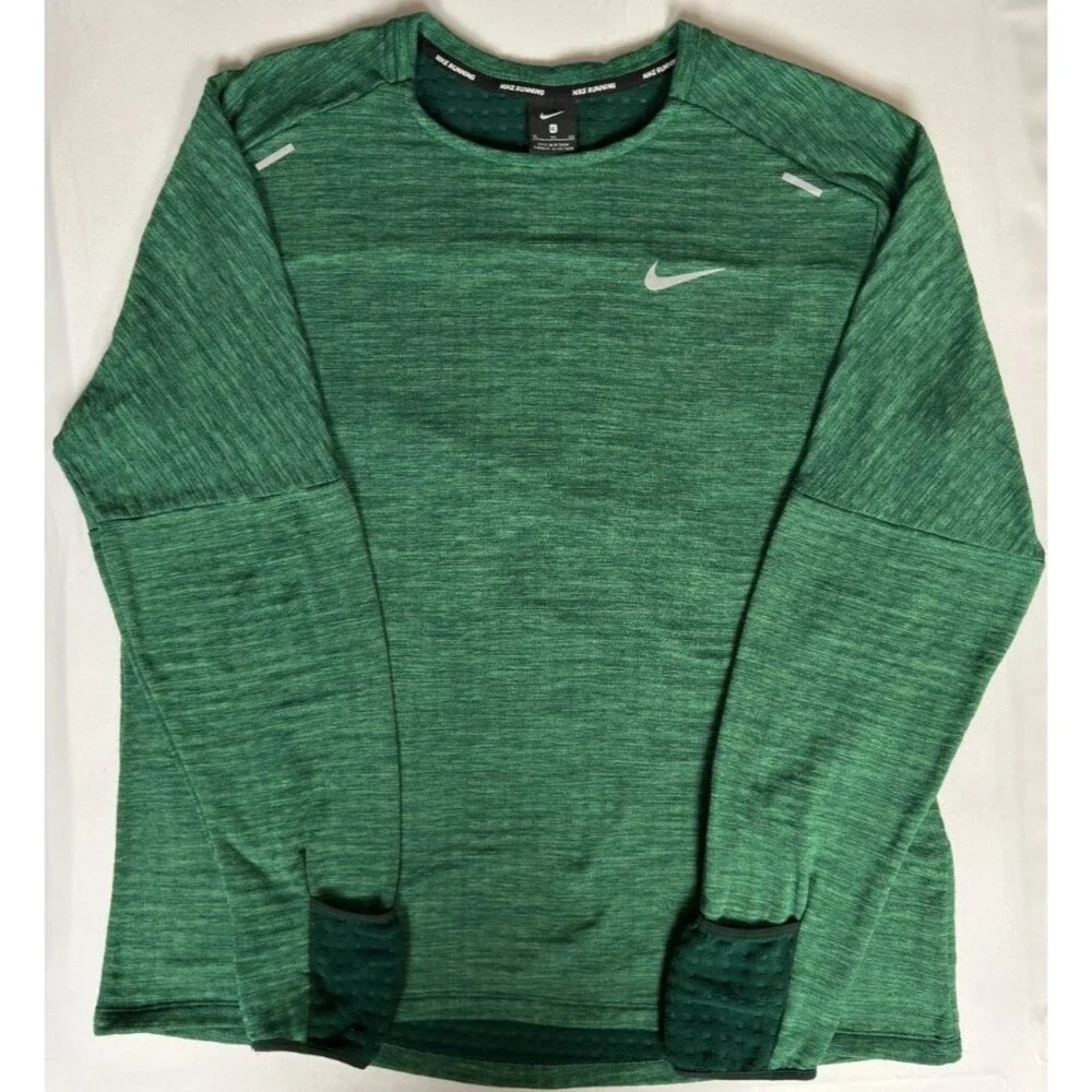 Nike Therma Sphere Element 3.0 Mens XL Green Running Pullover CU6083-397